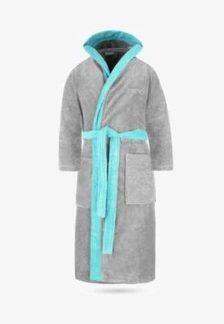 TWO TONE - Bademantel - Schwarz, Grau -Indicode Jeans Verkäufe dd57ae045b7244dea424d70fca4bf47b