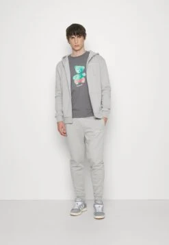 ZIP THRU SCRIPT TRACKSUIT - Jogginghose - Light Grey -Indicode Jeans Verkäufe de41ea605673479293cb3bccd3e60af8