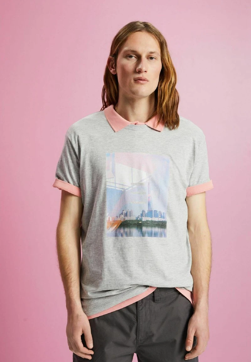 ESPRIT MIT PRINT - T-Shirt Print - Light Grey New 6 ESPRIT MIT PRINT - T-Shirt Print - Light Grey New – Bild 4