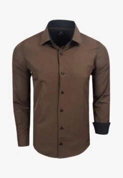 FREIZEIT-HEMD - Hemd - Braun -Indicode Jeans Verkäufe e2d9f81f69824c02aabff8162635b1c8 1