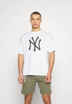NEW ERA MLB NEW YORK YANKEES LEAGUE ESSENTIALS OVERSIZED TEE - Vereinsmannschaften - White/black