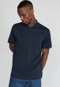 Matinique MAPOLEO BC ZIPPER - T-Shirt Basic - Dark Navy