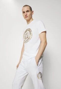 JUST CAVALLI PANTALONI - Jogginghose - White/gold -Indicode Jeans Verkäufe eafd3a6eb5b24808a2a470c96cfbcee0