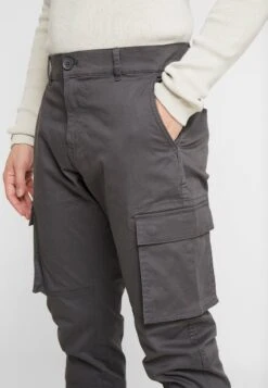 Only & Sons ONSCAM STAGE CUFF - Cargohose - Grey Pinstripe -Indicode Jeans Verkäufe ec272ffac10340b695d74e75261e8b61