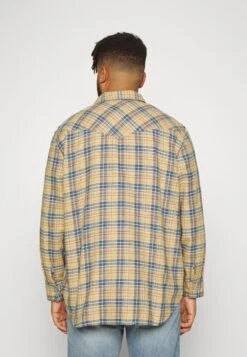 BIG RELAXED FIT WESTERN - Hemd - Beige/blue -Indicode Jeans Verkäufe edfe5eb3fc3d43a8a65314d48218324f