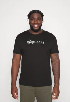 Alpha Industries PLUS ALPHA LABEL 2 PACK - T-Shirt Print - Black/white -Indicode Jeans Verkäufe fd2bf924a6a0466cb0abe7ee7ac5e548